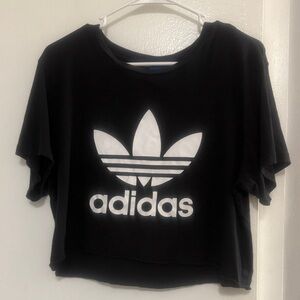 Adidas Black Crop Tee